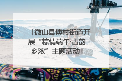 微山县傅村街道开展“粽情端午·古韵乡浓”主题活动
