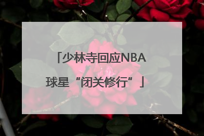少林寺回应NBA球星“闭关修行”