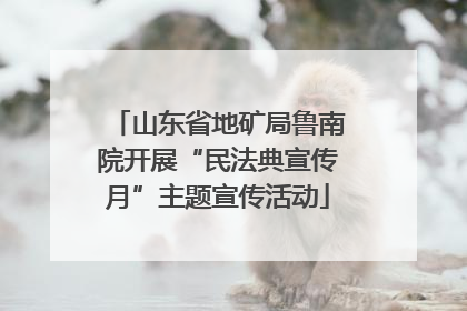 山东省地矿局鲁南院开展“民法典宣传月”主题宣传活动