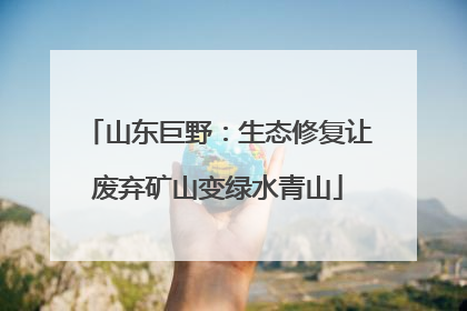 山东巨野：生态修复让废弃矿山变绿水青山