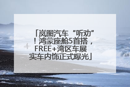 岚图汽车“听劝”！鸿蒙座舱5首搭，FREE+湾区车展实车内饰正式曝光
