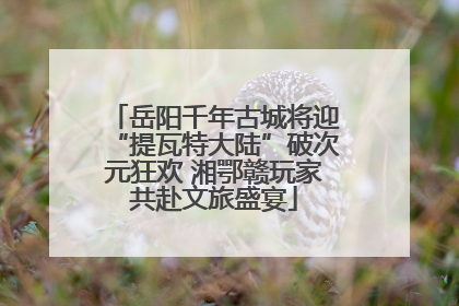 岳阳千年古城将迎“提瓦特大陆”破次元狂欢 湘鄂赣玩家共赴文旅盛宴