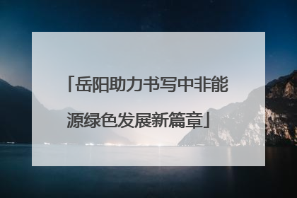 岳阳助力书写中非能源绿色发展新篇章