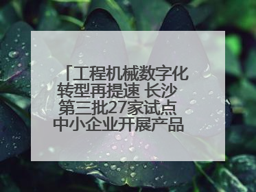 工程机械数字化转型再提速 长沙第三批27家试点中小企业开展产品供需对接
