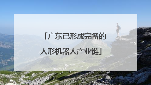广东已形成完备的人形机器人产业链