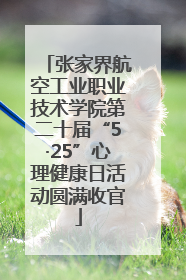 张家界航空工业职业技术学院第二十届“5·25”心理健康日活动圆满收官
