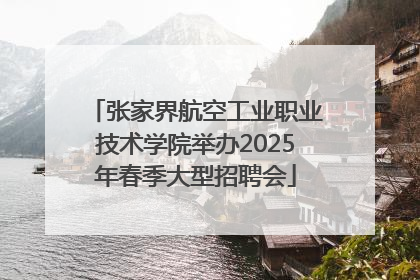 张家界航空工业职业技术学院举办2025年春季大型招聘会