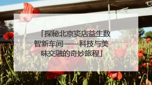 探秘北京窦店益生数智新车间——科技与美味交融的奇妙旅程