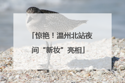 惊艳！温州北站夜间“新妆”亮相