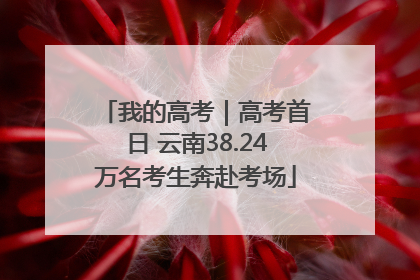 我的高考｜高考首日 云南38.24万名考生奔赴考场