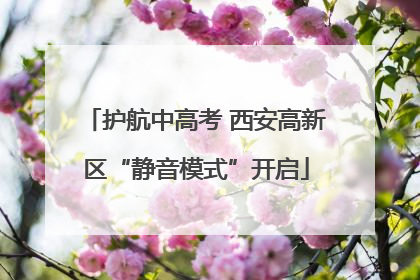 护航中高考 西安高新区“静音模式”开启