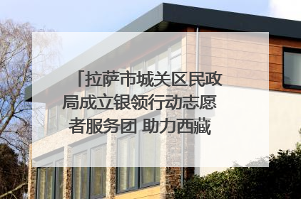 拉萨市城关区民政局成立银领行动志愿者服务团 助力西藏银发经济发展