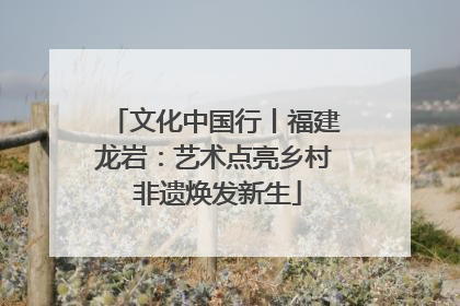 文化中国行丨福建龙岩：艺术点亮乡村 非遗焕发新生