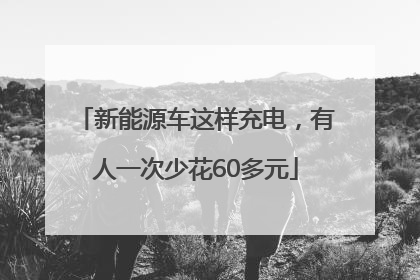 新能源车这样充电，有人一次少花60多元