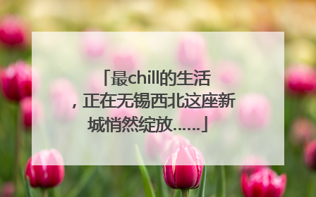 最chill的生活，正在无锡西北这座新城悄然绽放……