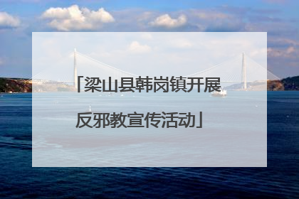 梁山县韩岗镇开展反邪教宣传活动
