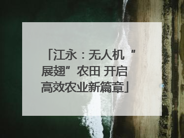 江永：无人机“展翅”农田 开启高效农业新篇章