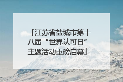 江苏省盐城市第十八届“世界认可日”主题活动重磅启幕