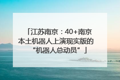 江苏南京：40+南京本土机器人上演现实版的“机器人总动员”