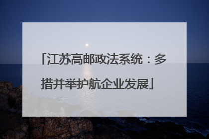 江苏高邮政法系统：多措并举护航企业发展