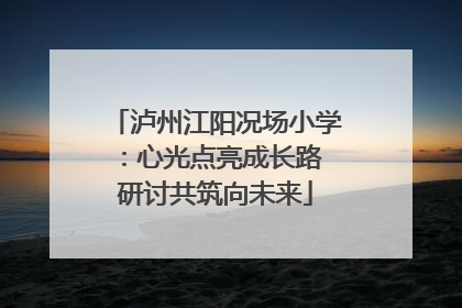 泸州江阳况场小学：心光点亮成长路 研讨共筑向未来