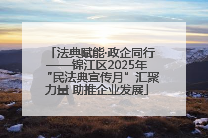 法典赋能·政企同行——锦江区2025年“民法典宣传月”汇聚力量 助推企业发展