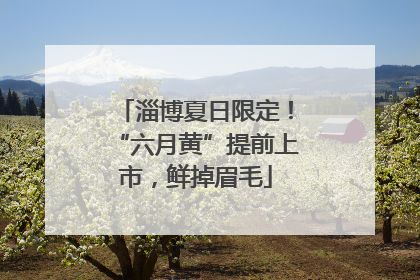 淄博夏日限定！“六月黄”提前上市，鲜掉眉毛