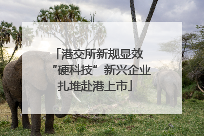 港交所新规显效 “硬科技”新兴企业扎堆赴港上市