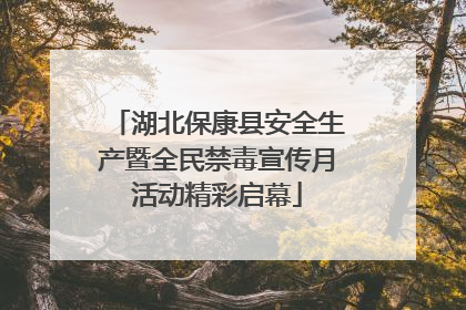 湖北保康县安全生产暨全民禁毒宣传月活动精彩启幕