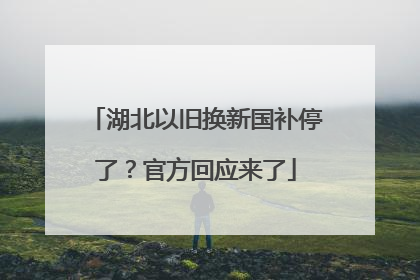 湖北以旧换新国补停了？官方回应来了