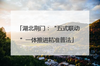 湖北荆门：“五式联动”一体推进精准普法
