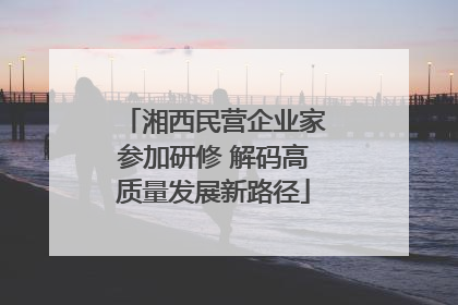 湘西民营企业家参加研修 解码高质量发展新路径