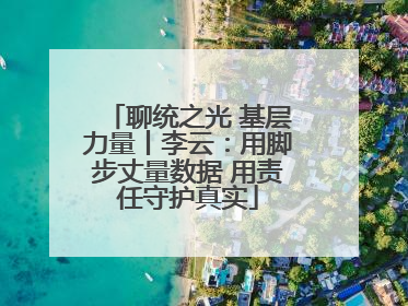 聊统之光 基层力量丨李云：用脚步丈量数据 用责任守护真实