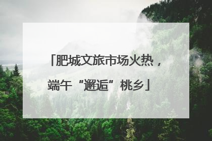 肥城文旅市场火热，端午“邂逅”桃乡
