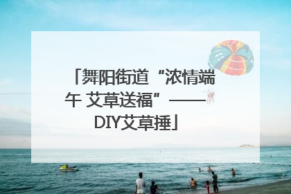 舞阳街道“浓情端午 艾草送福”——DIY艾草捶
