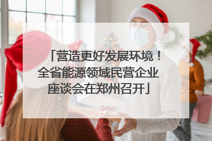 营造更好发展环境！全省能源领域民营企业座谈会在郑州召开