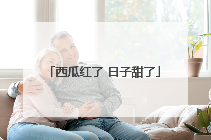 西瓜红了 日子甜了