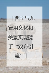 西宁与九寨用文化和美景实现携手“双方引流”
