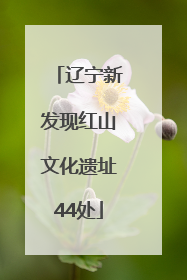 辽宁新发现红山文化遗址44处