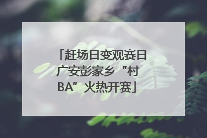 赶场日变观赛日 广安彭家乡“村BA”火热开赛