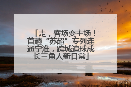 走，客场变主场！首趟“苏超”专列连通宁淮，跨城追球成长三角人新日常