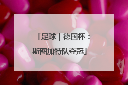足球｜德国杯：斯图加特队夺冠