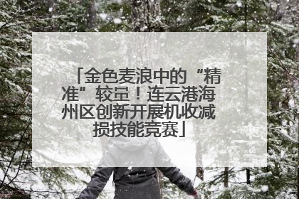 金色麦浪中的“精准”较量！连云港海州区创新开展机收减损技能竞赛