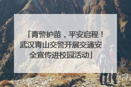 青警护苗，平安启程！武汉青山交警开展交通安全宣传进校园活动
