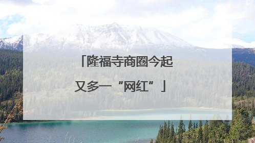 隆福寺商圈今起又多一“网红”