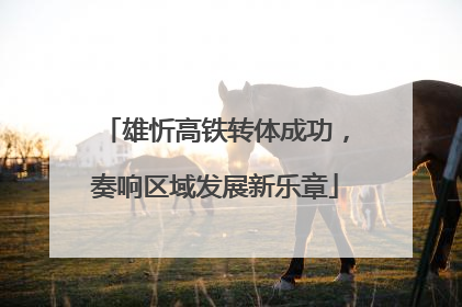 雄忻高铁转体成功，奏响区域发展新乐章