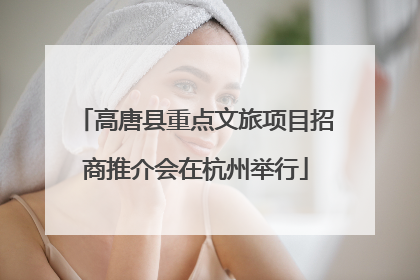 高唐县重点文旅项目招商推介会在杭州举行