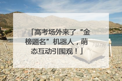高考场外来了“金榜题名”机器人，萌态互动引围观！