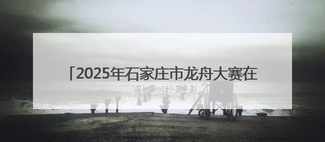 2025年石家庄市龙舟大赛在太平河开赛 20支龙舟队参赛