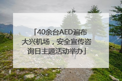 40余台AED遍布大兴机场，安全宣传咨询日主题活动举办